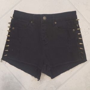 Forever21 size 24 studded denim shorts